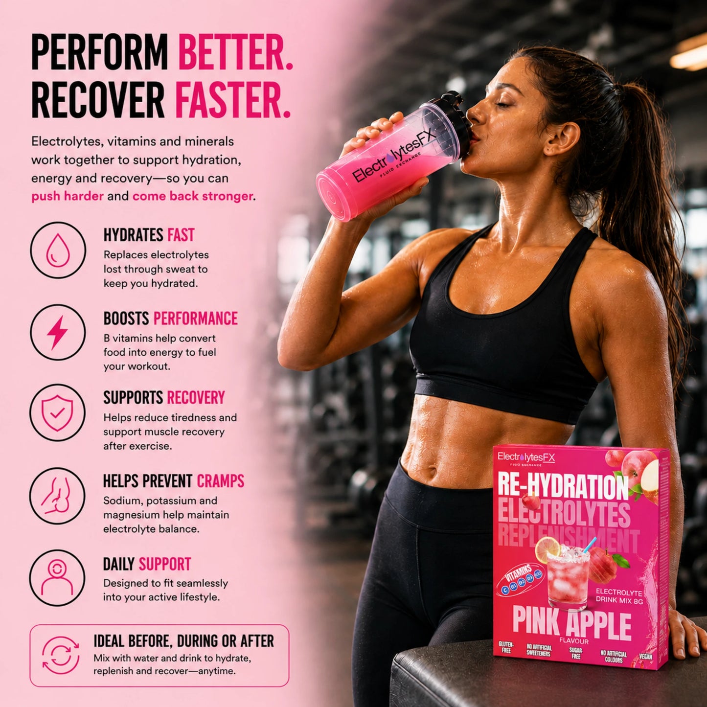 Pink Apple Electrolyte Sachets