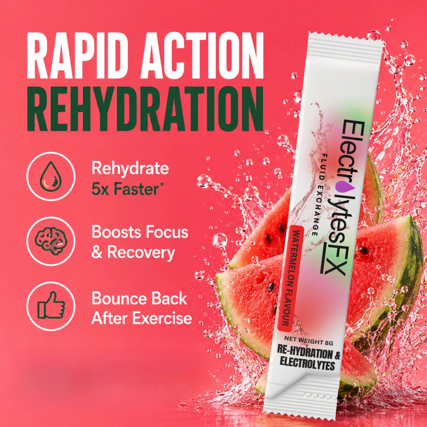 Watermelon Electrolyte Sachets