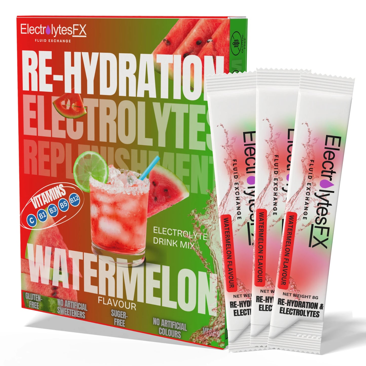 Watermelon Electrolyte Sachets