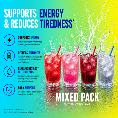 Electrolytes FX Mixed Pack Supports Energy and Reduces Tiredness