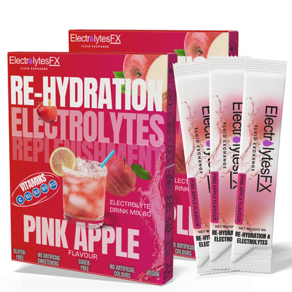Electrolytes FX Pink Apple Flavour 24 Sachets