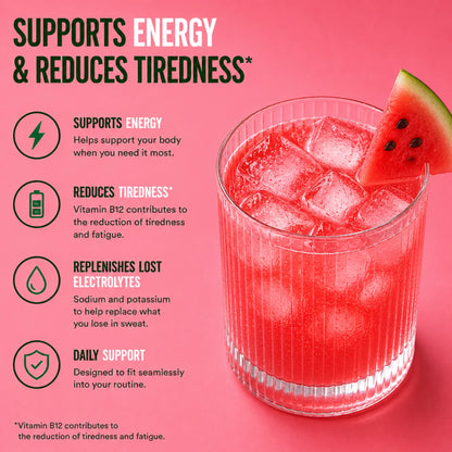 Electrolytes FX Watermelon Flavour Supports Energy and Reduces Tiredness